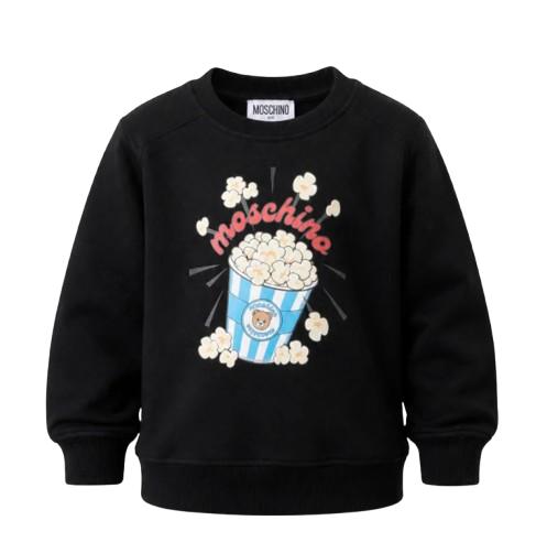 26FW 모스키노 긴팔 티셔츠 HNF099 LCA94 60100 Black