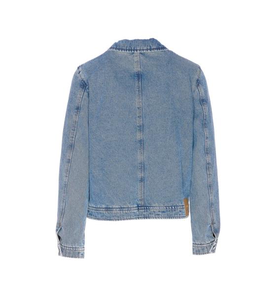 26FW 아미 스몰 하트 로고 코튼 지퍼 자켓 HJK835DE0046 480 BLEU USED - AMI