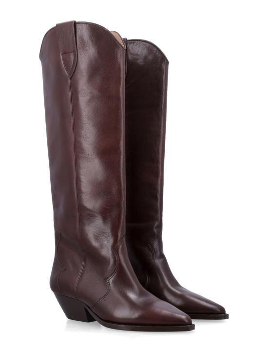 26FW 이자벨마랑 DENVEE 덴비 레더 웨스턴 부츠 DENVEE 덴비 레더 웨스턴 부츠 BT0001FAD3A33S 50MY - ISABEL MARANT