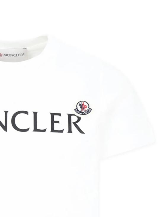 26FW [키즈] 몽클레어 티셔츠 L29548C00014 89AFV034 WHITE - MONCLER