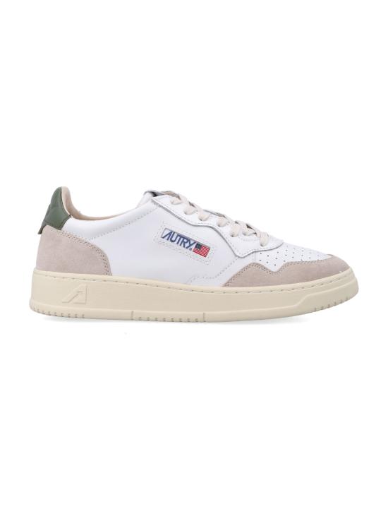 26FW 오트리 메달리스트 로우 스니커즈 AULMLS17 WBG WHITE BRONZE GREEN