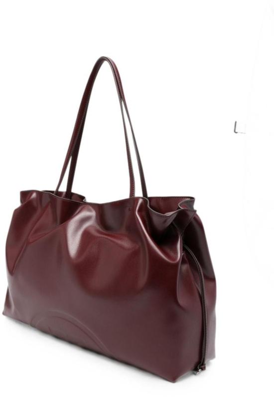 26FW 토리버치 엘라 나투라 엠보스드 토트 백 178767600 MAROON - TORY BURCH