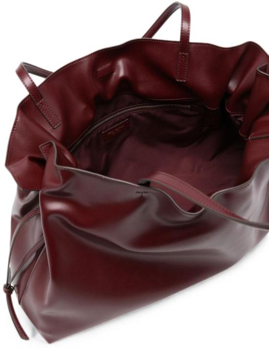 26FW 토리버치 엘라 나투라 엠보스드 토트 백 178767600 MAROON - TORY BURCH