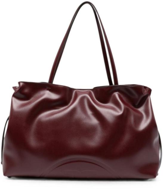 26FW 토리버치 엘라 나투라 엠보스드 토트 백 178767600 MAROON