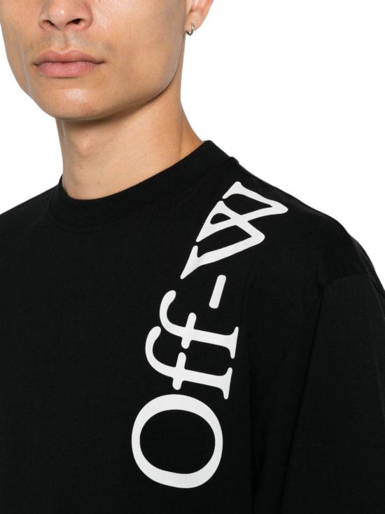 26FW 오프화이트 반팔 티셔츠 OMAA120F26JER01000 BLACK - OFF WHITE