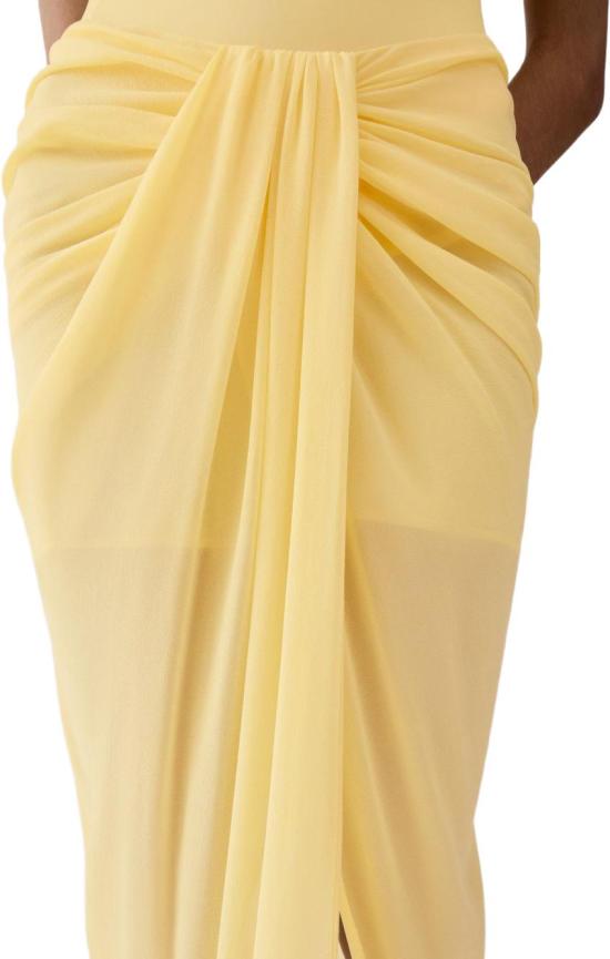 26SS 자크뮈스 롱 스커트 SKW00084BW00565210 YELLOW - JACQUEMUS