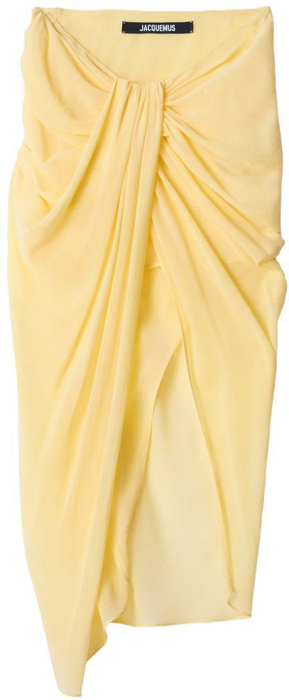 26SS 자크뮈스 롱 스커트 SKW00084BW00565210 YELLOW