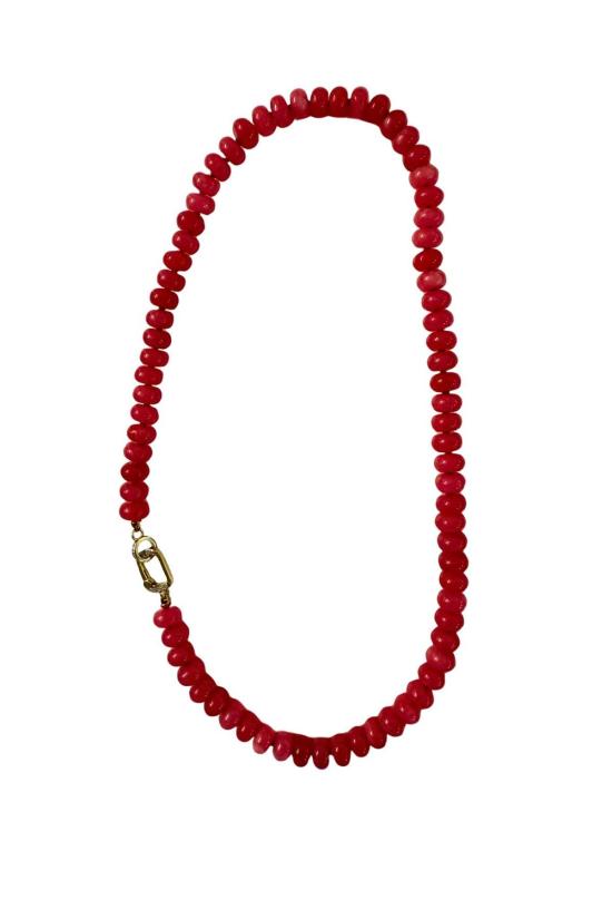  The Woods Fine Jewelry 목걸이/팬던트 더 우즈 파인 주얼리 제이드 목걸이 V1335 핑크