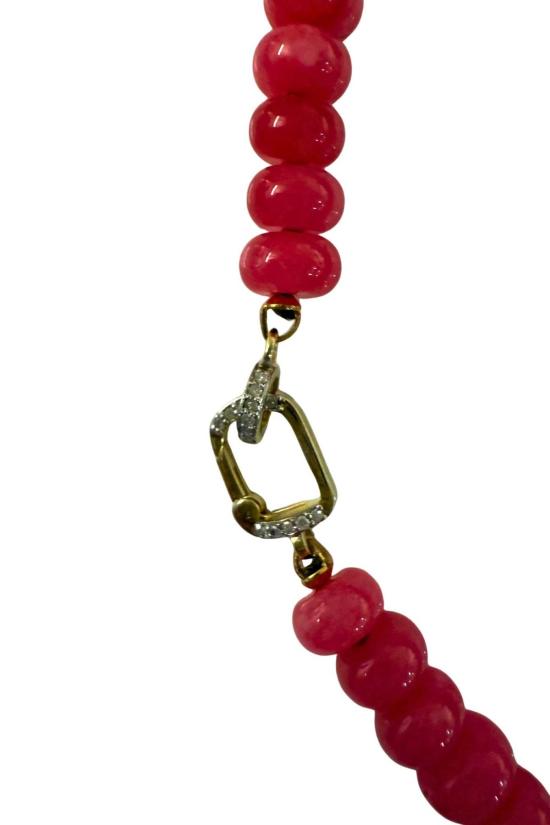  The Woods Fine Jewelry 목걸이/팬던트 더 우즈 파인 주얼리 제이드 목걸이 V1335 핑크 - OTHER BRANDS