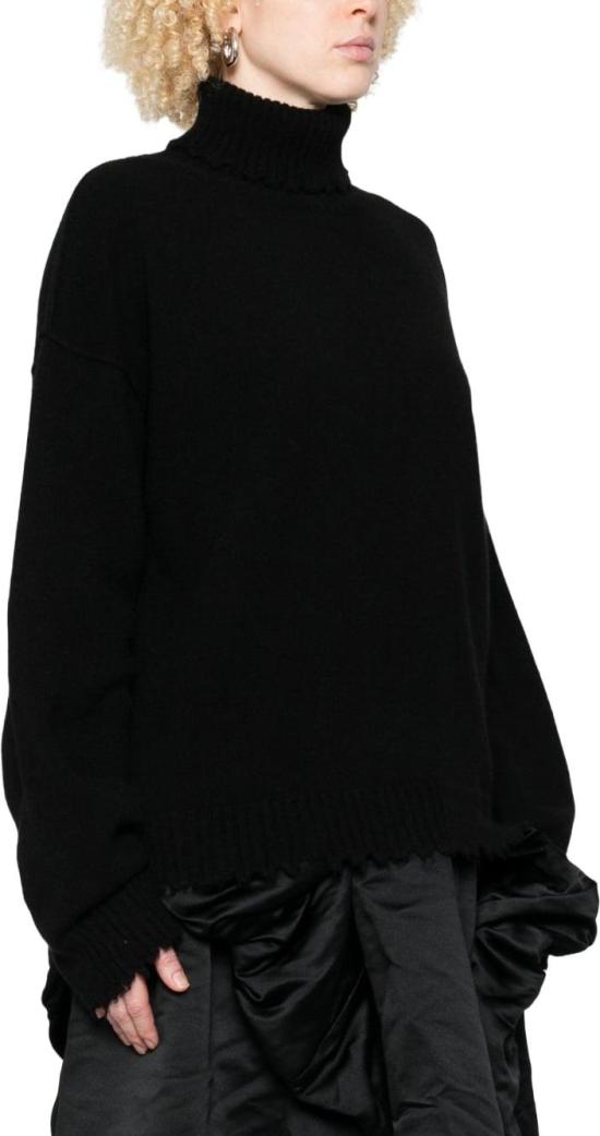 25FW 우마 왕 터틀넥 UK7154UW900 BLACK - UMA WANG