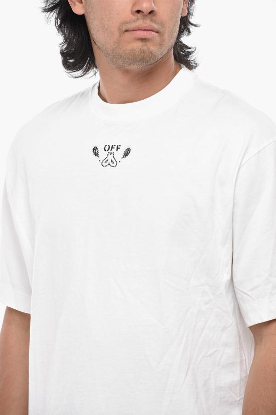 오프화이트 반팔 티셔츠 OMAA120S24JER0030110 White - OFF WHITE