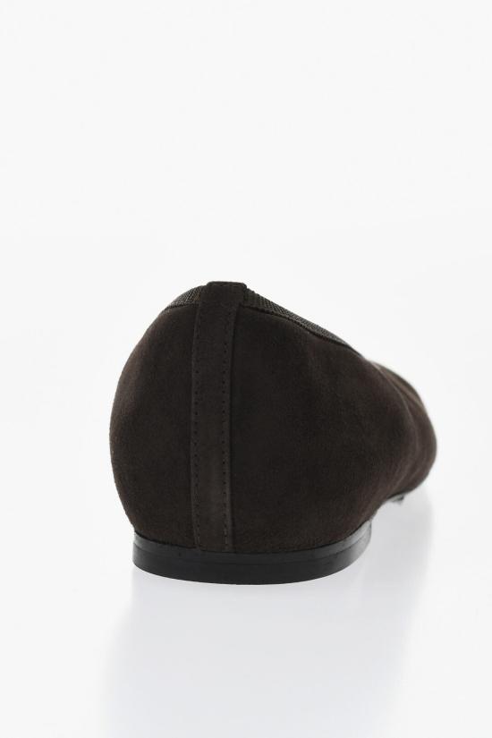  토템 미니멀리스트 스웨이드 발레리나 슈즈 254WAS0218LE0012273 Brown - TOTEME