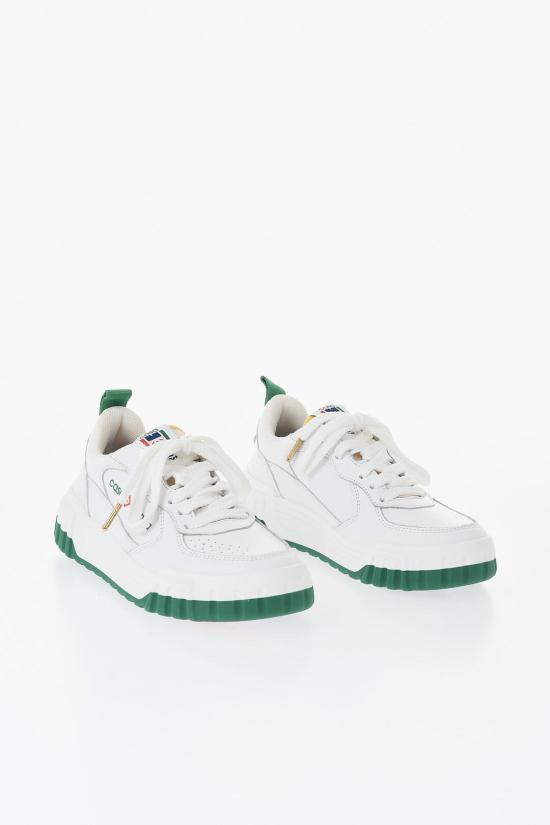  카사블랑카 스니커즈 SNK 01701W LEATHER WHT GREEN White