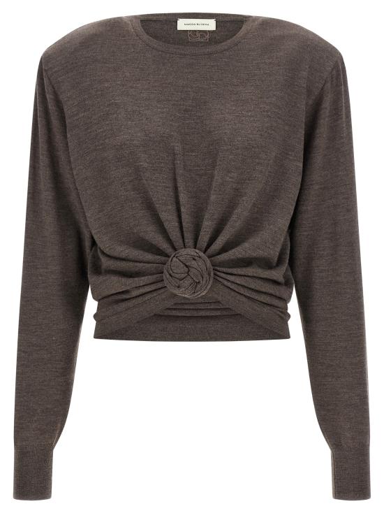 26FW 마그다뷰트림 스웨터 348726BROWN