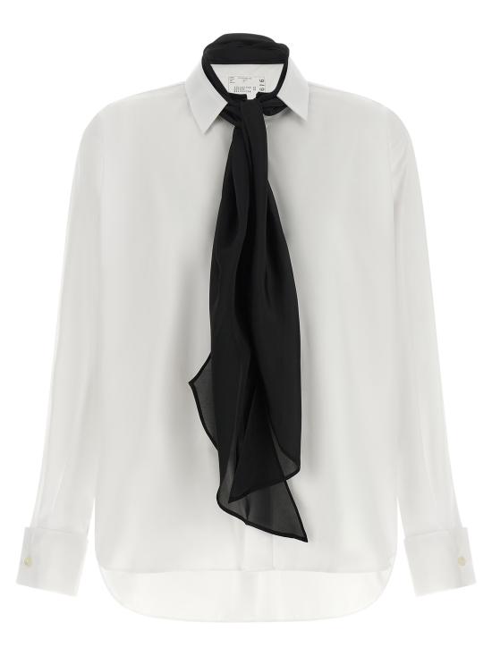 26FW 사카이 블라우스 2608616151 White Black