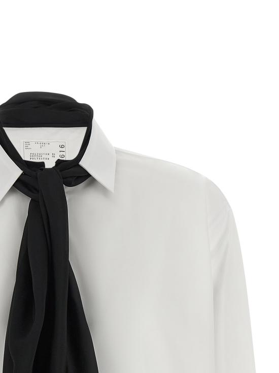 26FW 사카이 블라우스 2608616151 White Black - SACAI