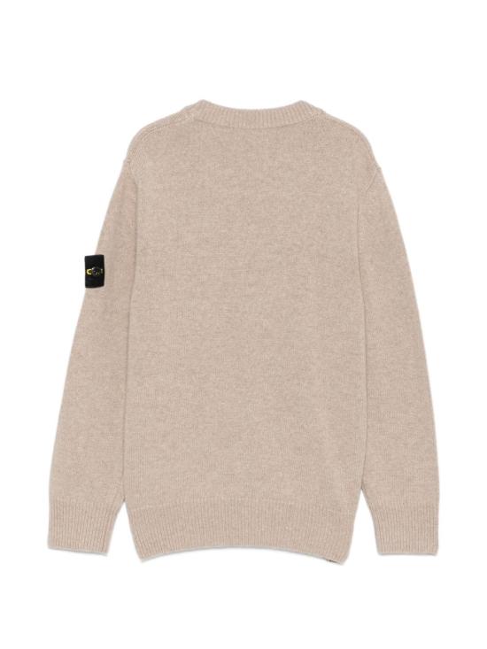 26FW [키즈] 스톤 아일랜드 캐시미어 니트 5100002 S00M1V009A Beige - STONE ISLAND