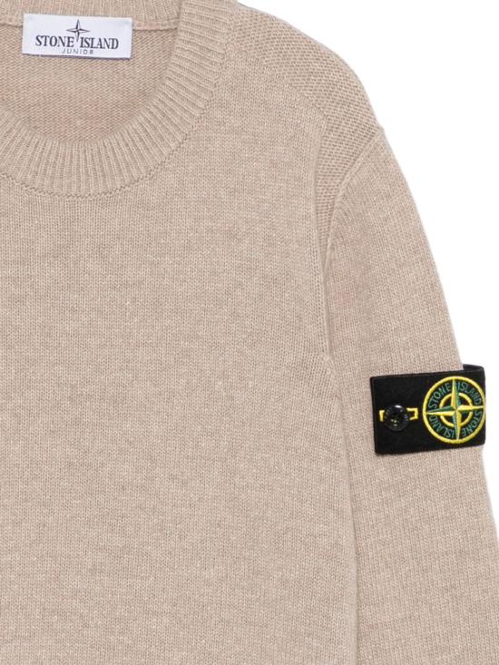 26FW [키즈] 스톤 아일랜드 캐시미어 니트 5100002 S00M1V009A Beige - STONE ISLAND