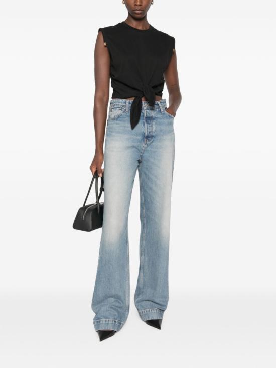 26FW 엘리자베타프랜치 민소매 티셔츠 MA00766E2 110 Nero - ELISABETTA FRANCHI