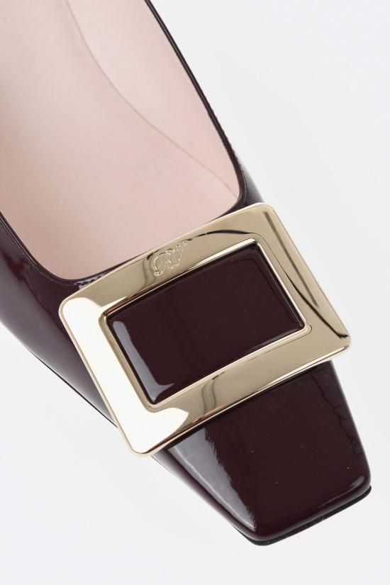  로저비비에 벨 비비어 펌프스 힐 RVW00600920D1PR802 Burgundy - ROGER VIVIER