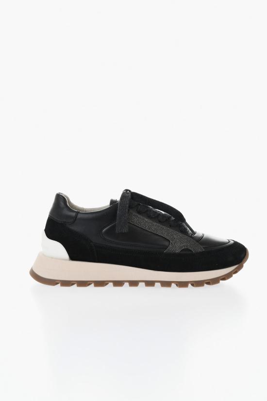  브루넬로 쿠치넬리 스니커즈 MZNAG2571 C101 Black - BRUNELLO CUCINELLI