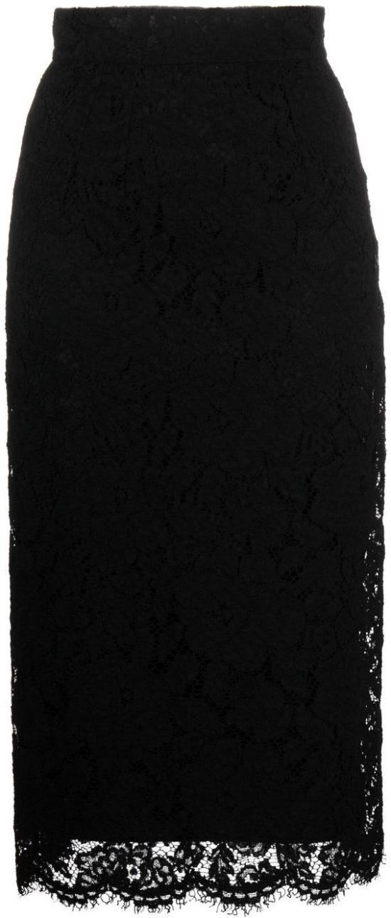  돌체앤가바나 미디 스커트 F4B7ITFLRE1N0000 BLACK