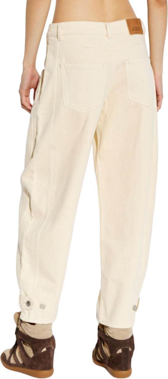 26FW 이자벨마랑 레자 크롭 진 PA0779FAD3H01I90BE BEIGE - ISABEL MARANT