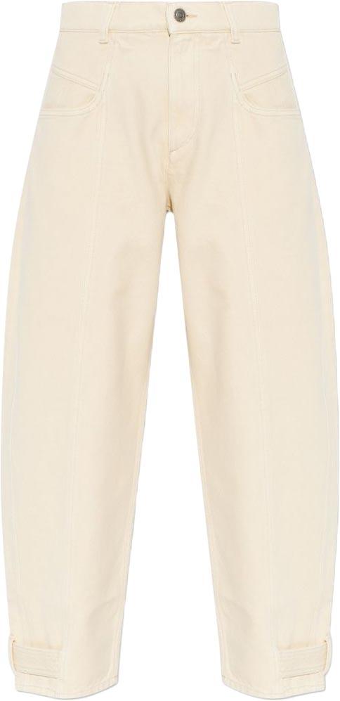 26FW 이자벨마랑 레자 크롭 진 PA0779FAD3H01I90BE BEIGE