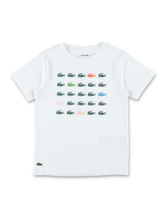 26SS [키즈] 라코스테 티셔츠 7587 W8L Bianco