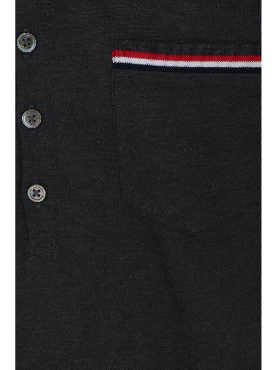 26FW 톰브라운 피케 포켓 폴로 티셔츠 MJP022A01455 025 GREY - THOM BROWNE