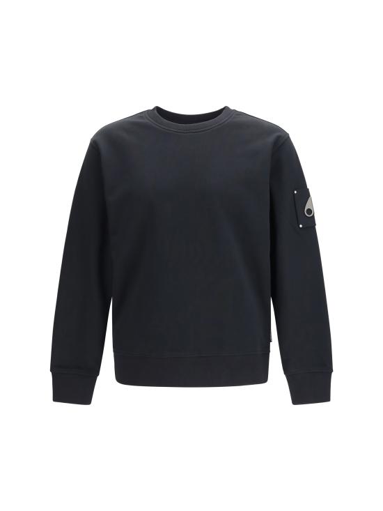 26FW 무스너클 하츠필드 크루넥 스웨트 셔츠 M35MS706 292 BLACK
