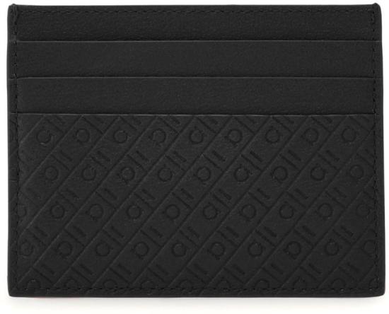 26FW 살바토레 페라가모 간치니 모노그램 카드 홀더 661571780076001 BLACK - SALVATORE FERRAGAMO