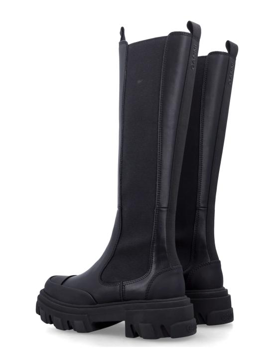 26FW 가니 블랙 스티치 첼시 롱부츠 S32404900 099 Nero - GANNI