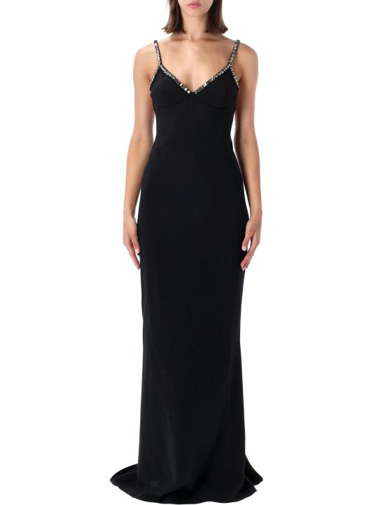 26FW 스텔라 맥카트니 롱 원피스 6A07273IU303 1000 Nero