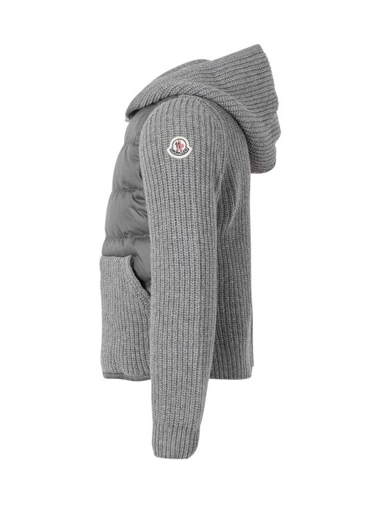 26FW [키즈] 몽클레어 가디건 L29549B00014M4281 988 GRIGIO - MONCLER