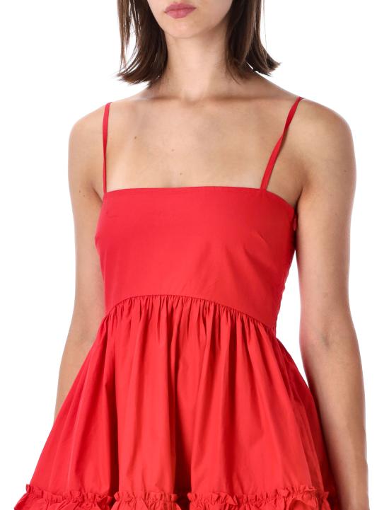 26FW 가니 숏 원피스 A10307056479 474 Rosso - GANNI