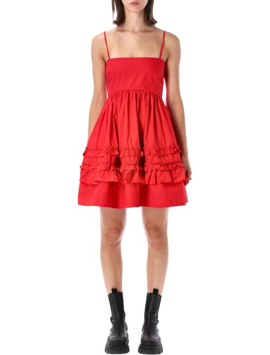26FW 가니 숏 원피스 A10307056479 474 Rosso