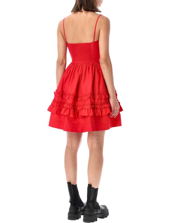 26FW 가니 숏 원피스 A10307056479 474 Rosso - GANNI