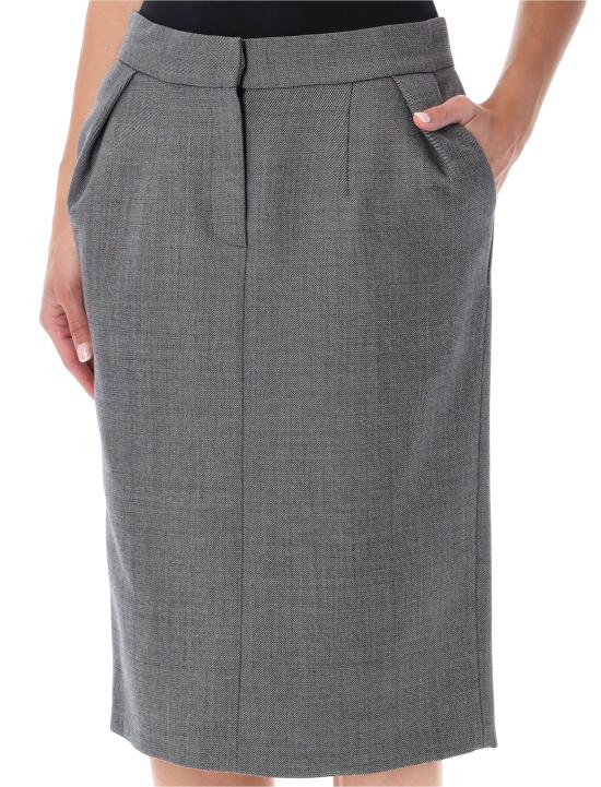 26FW 마그다뷰트림 미디 스커트 124726 GREY Grigio - MAGDA BUTRYM