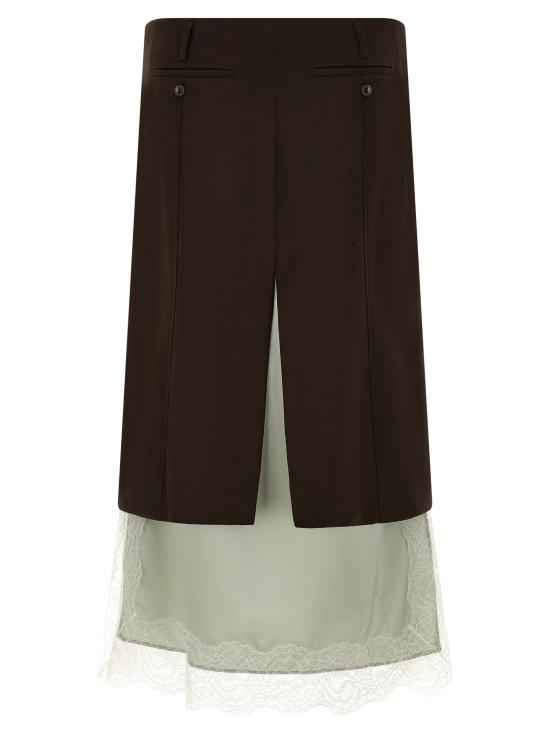 26SS MISENITHE 미디 스커트 FL05035195 Brown - OTHER BRANDS