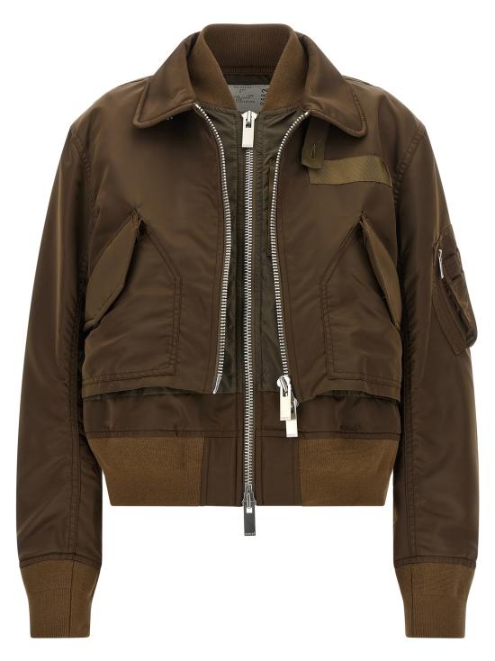 26FW 사카이 봄버 자켓 2608582601 Brown - SACAI