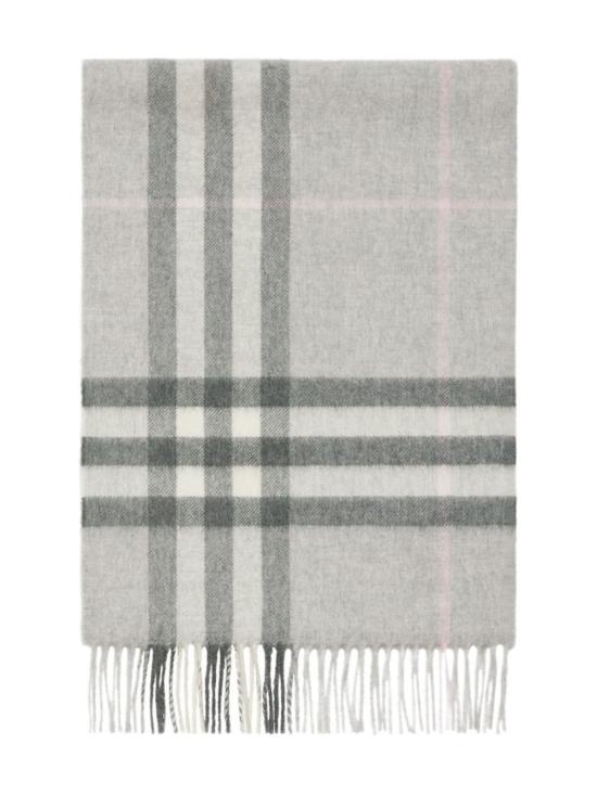 26FW 버버리 체크 캐시미어 스카프 8112637 C3382 Light grey - BURBERRY