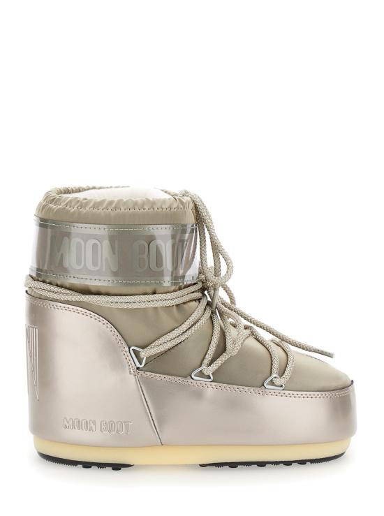 26FW 문부츠 아이콘 나일론 로우 부츠 80D1409350B003 Metallic