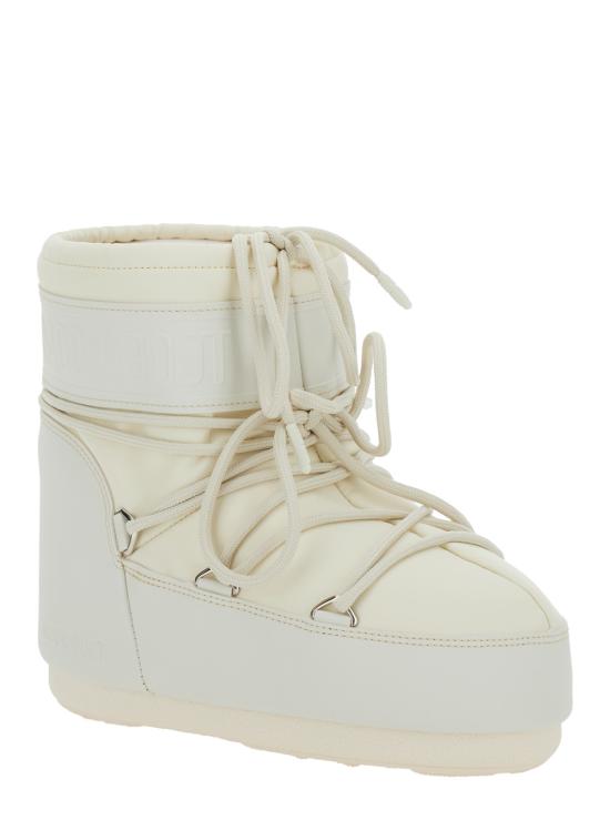 26FW 문부츠 아이콘 나일론 로우 부츠 80D1409380L002 White - MOON BOOT