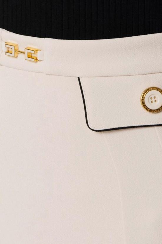 25SS 엘리자베타프랜치 미디 스커트 GOT0351E2E84 WHITE - ELISABETTA FRANCHI