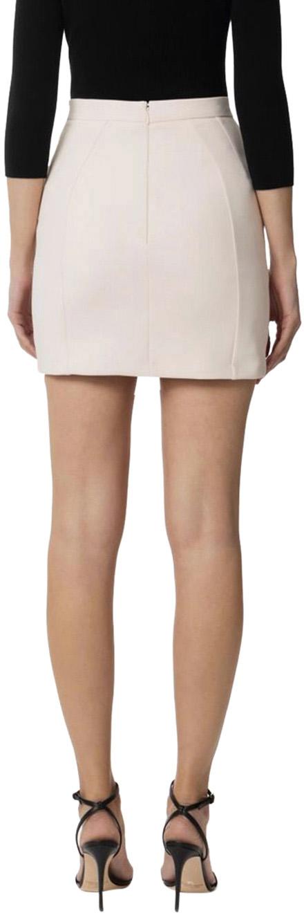25SS 엘리자베타프랜치 미디 스커트 GOT0351E2E84 WHITE - ELISABETTA FRANCHI