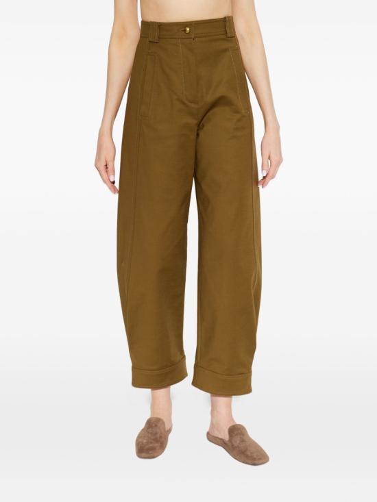 26FW 막스마라 스트레이트 팬츠 2621136111 MXMADORNI017 VERDE KAKI - MAX MARA