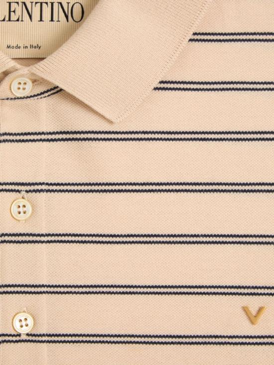 26FW 발렌티노 가라바니 폴로 티셔츠 9V3MH01KBGV RFC Beige - VALENTINO GARAVANI