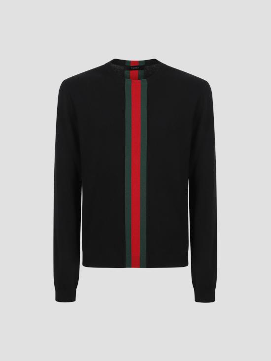 26FW 구찌 스웨터 875161XKFPA 1060 BLACK GREEN RED