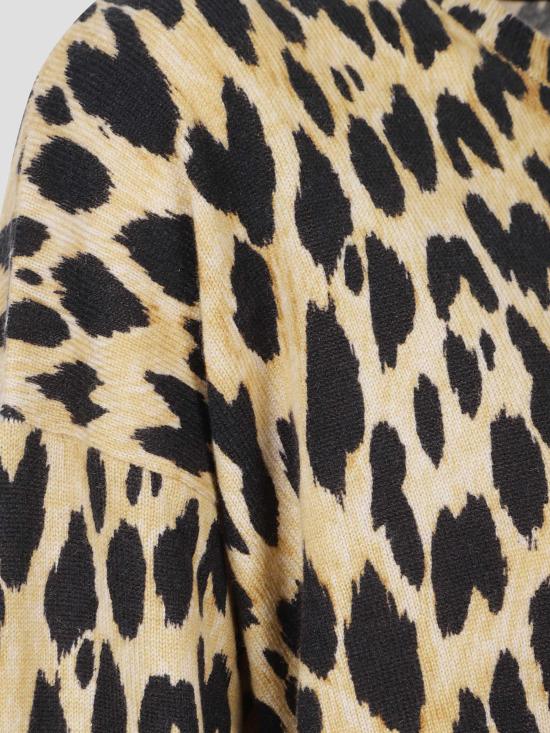 26FW 구찌 미디 원피스 A002WPXKFL5 8012 LEOPARD PRINTED - GUCCI